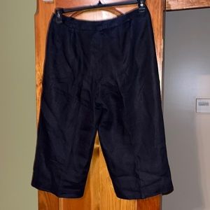Misses Sz 8 Irish Linen pants by Talbots black EUC